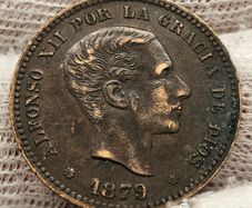 Spain 1879 5 Centimos
