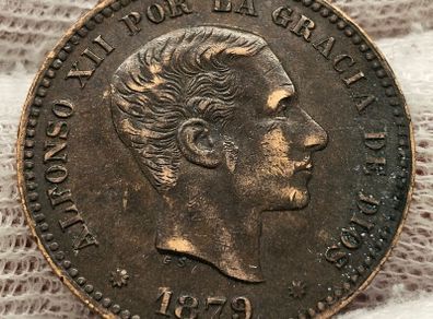 Spain 1879 5 Centimos