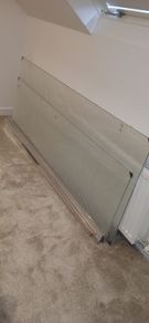 1400mm pivot shower door also 600mm shower panel