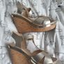 Size 5 Carvela gold wedges Image 3