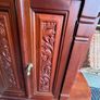 Vintage Mahogany Hall Stand with Mirror & Hooks Image 5
