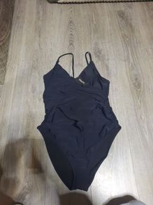black maternity swimsuit from boohoo