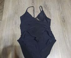 black maternity swimsuit from boohoo