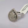 Cubic Zirconia Ring in Rhodium Overlay Sterling Silver Image 3