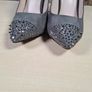 womens CARVELA Kurt Geiger high heels grey suede court shoes glittery spike toes UK 6 EU 39 Image 5