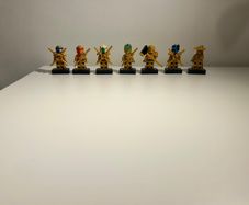 LEGO Ninjago Golden 10 year anniversary mini figures (RARE)