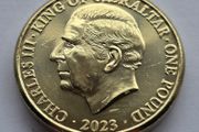 Gibraltar 1 Pound Coin Charles III Coronation 2023 UNC