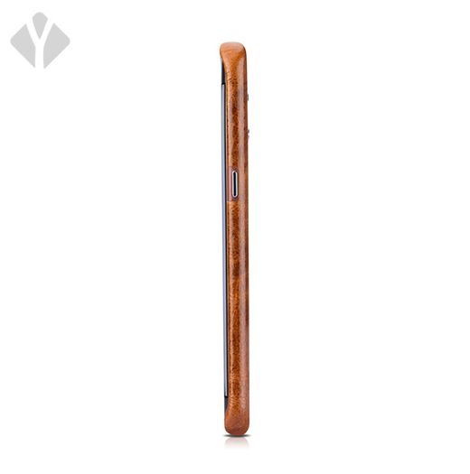 S7 Edge Vintage Oil Wax Leather Back Cover