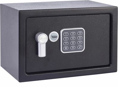 Small Value Safe, Digital Keypad, LED Light Indicators, Steel Locking Bolts, Emergency Override Key, Wall And Floor Fixings, Black Finish, 8 Litre Capacity