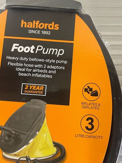 Halfords foot pump