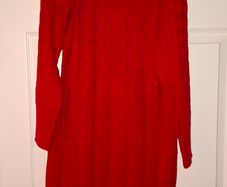Brand NEW without tags Boohoo midi red wooly dress, size S