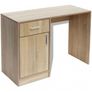 Desk with Drawer and Cabinet Oak Image 3