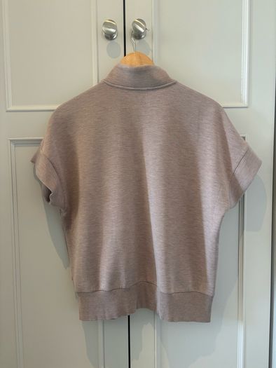 Varley short sleeve quarter zip top size XS