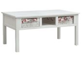 Coffee Table White 99.5x60x48 cm Wood