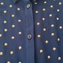 Blue Stud Detail Chiffon Shirt Image 2