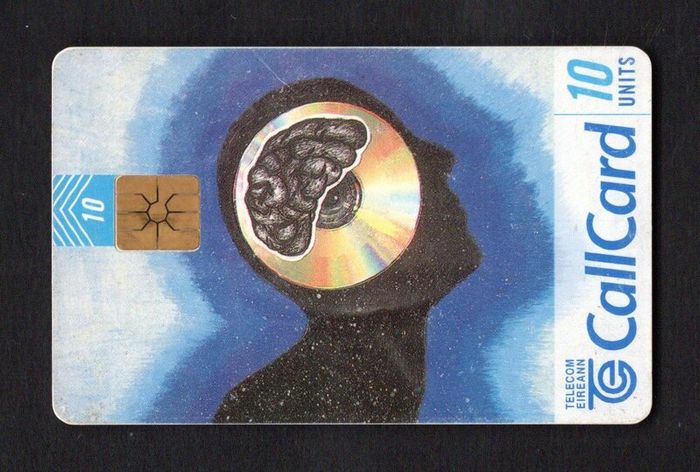 1997 Ireland 10 unit Design a Call Card '97 by Triona White depicting the interaction between the world of technology and the human Call Card Used