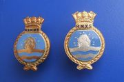 RNMWS &amp; RNXS (Royal Naval Mine Watching Service &amp; Royal Naval Auxiliary Service) - Cold War era lapel badges (1950s &amp; 1960s)