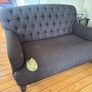 2/2.5 seater Button Harris Tweed couch/sofa Image 5