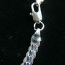 Sterling Silver 925  Flat Chain Necklace Silver 19,6" Long 19,36g Image 9