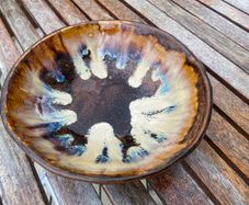 Ceramic Tenmoku-style tea-bowl