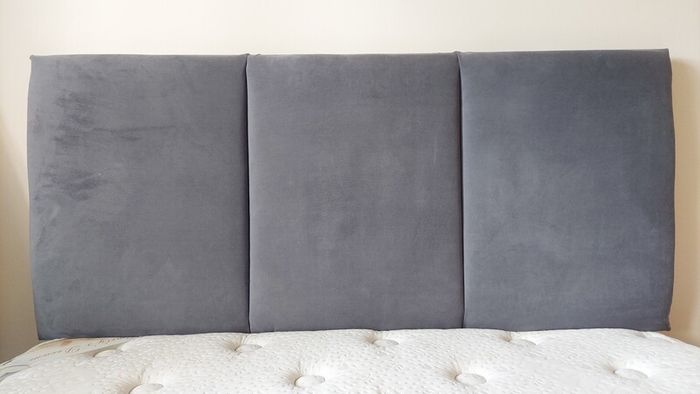 Double-size bed and headboard