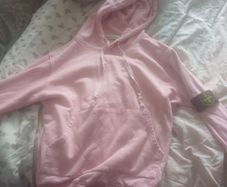 stone island pink hoodie