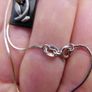 Vintage Sterling Silver 925 Floral Pendant with Separate Black Back and  Sterling Silver Chain Image 5