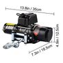 BRAND NEW 12V Electric Winch for 4X4 Syntheic Car Trailer Ropes Towing Strap With Wireless Control ATV Truck Off Road Image 2