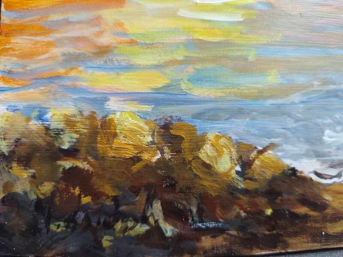 Oil on wood