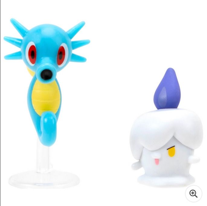 Pokemon Litwick and Horsea 5cm Battle Figures 2 Pack