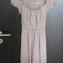 A-Wear mink/fawn/mushroom coloured ladies dress with balck spotty design size 8/small Image 2