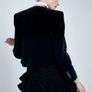 Zara Velvet Jacket With Contrast Lapels Image 7