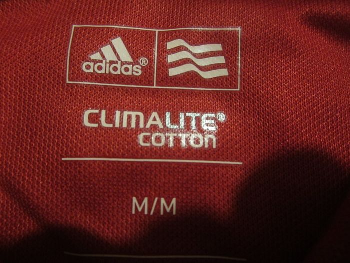 Red Adidas Polo      Size L