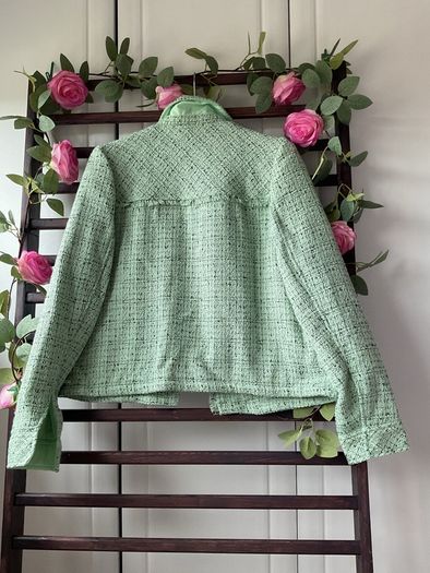 jacket bnwt mint green with black flex size 12 streetone jacket