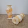 Vintage pair of onyx vases Image 2