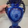 Staffordshire vase blue rose Image 8