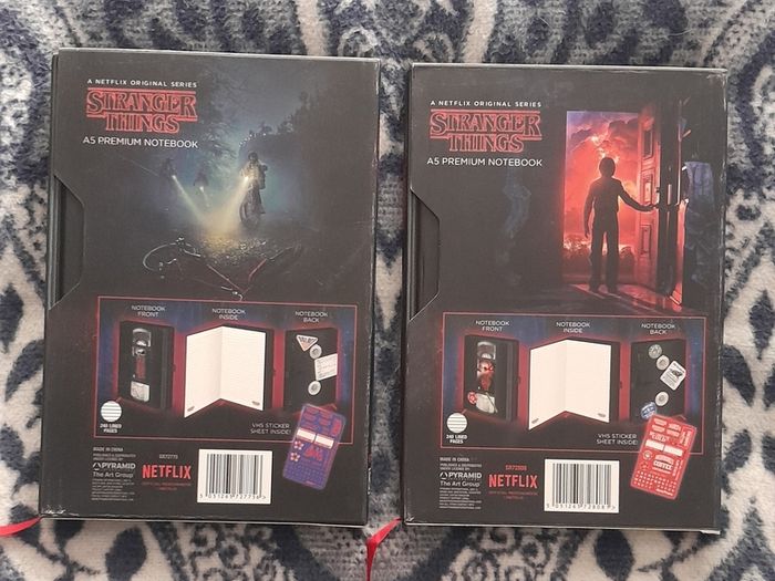 2 Stranger Things A5 Premium Notebooks - VHS Style