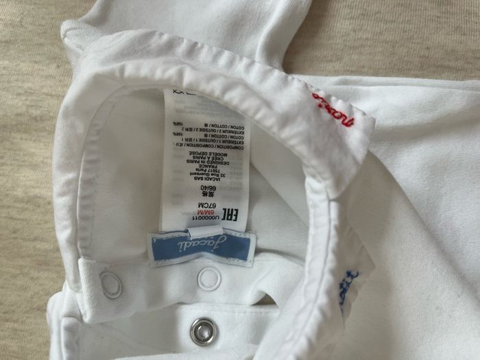 Jacadi Paris baby boy dungarees + long sleeve bodysuit
