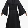 Scary Nun Outfit with mask, cross necklace Halloween costume Black Image 2