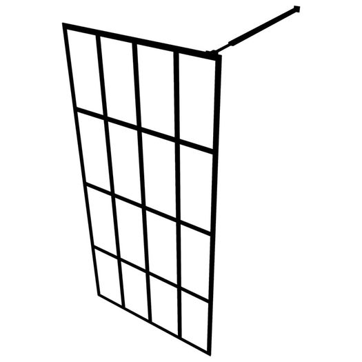 Walk-in Shower Screen Tempered Glass 118x190 cm