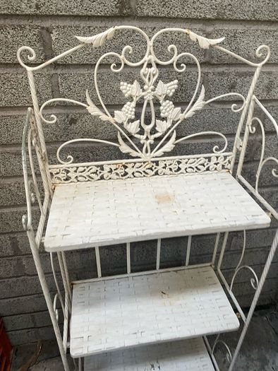 antique garden folding shelf stand