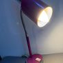 Retro Vintage petit goose necked purple desk light c1970 Image 3