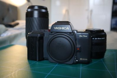 Yashica 230AF 35mm Autofocus Film Camera with 35-70mm & 75-300mm Lenses