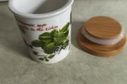 Mediterranean storge jar and lid