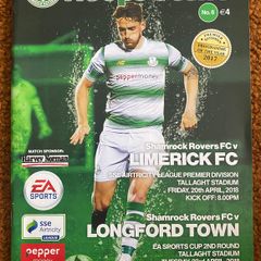 2018 Shamrock Rovers v Limerick FC - SSE Airtricity League v Longford Town - EA Sports Cup Programme