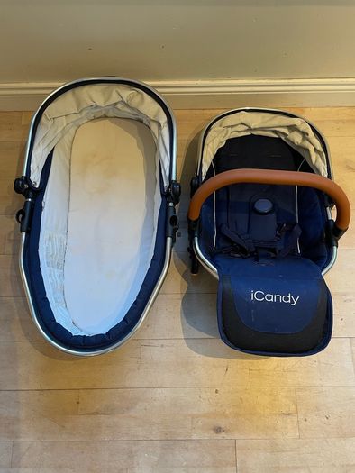 iCandy Peach newborn bassinet & toddler seat