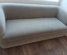 Taupe 3 seater fabric sofa