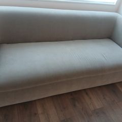 Taupe 3 seater fabric sofa