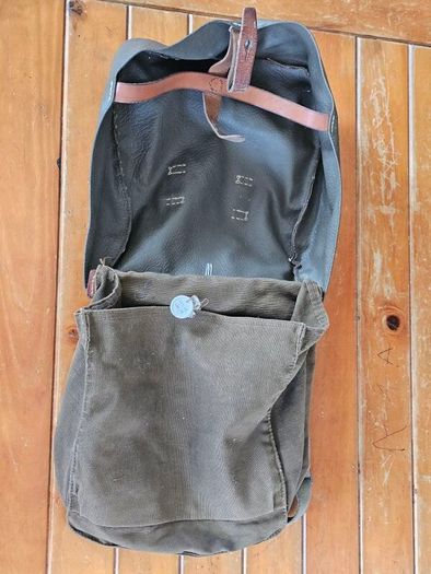Vintage 1980s Swiss Army Military Bread Bag Shoulder bag Collectable Militaria