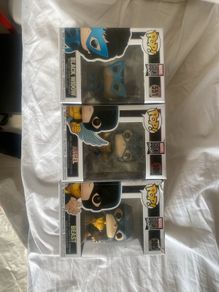 Marvel Funko Pops 80 Year anniversary- Black Widow, Beast and Angel, X Men damaged